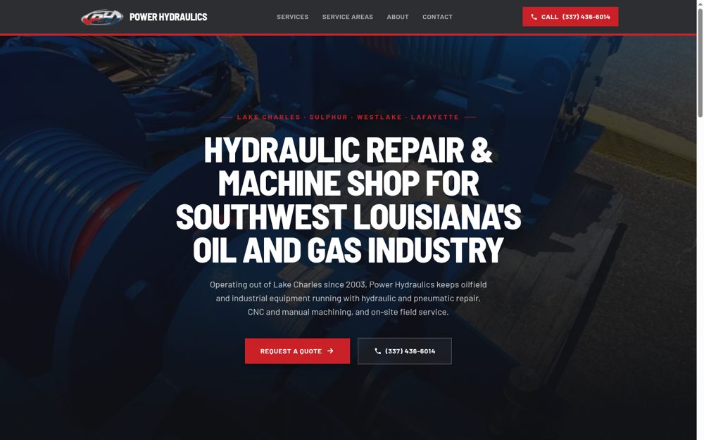 Power Hydraulics website preview